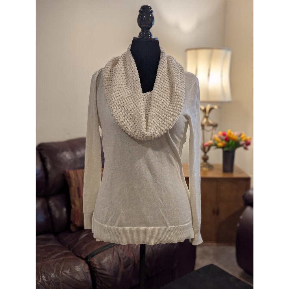 Michael Kors Cream Cowl Neck Sweater Sz. M